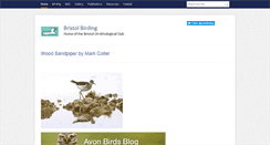 Desktop Screenshot of bristolornithologicalclub.co.uk