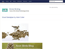 Tablet Screenshot of bristolornithologicalclub.co.uk